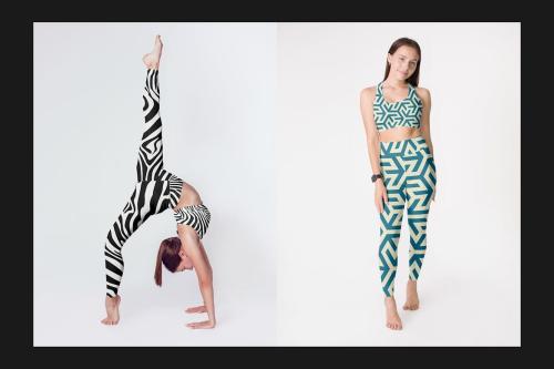 Stretching Leggings Mock-Up Set