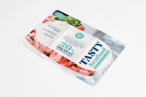 Seafood Restaurant Trifold Brochure