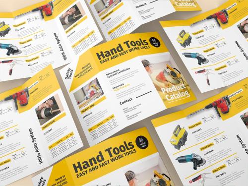 Hand Tools Products Catalog Trifold Brochure