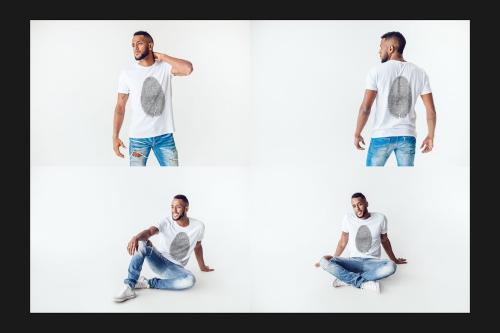 Men T-Shirt Mock-Up Set