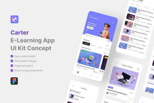 Carter - E-Learning App UI Kit