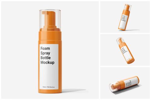 150ml Foam Spray Bottle Mockup Vol.1