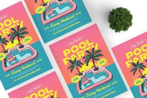 Pool Party - Flyer Set