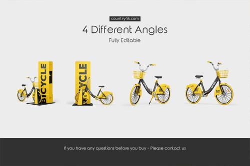 Bicycle Sharing System Mockup Set