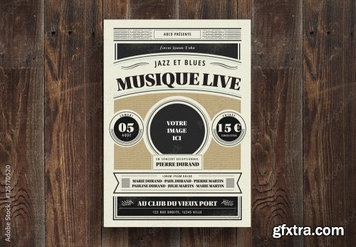 Music Dj And Nightclub Flyer 21 20xPSD