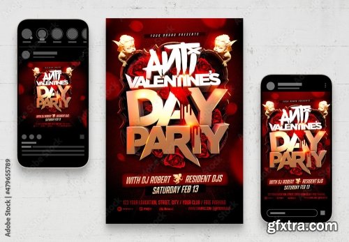 Music Dj And Nightclub Flyer 21 20xPSD