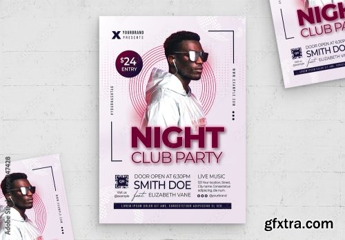 Music Dj And Nightclub Flyer 21 20xPSD