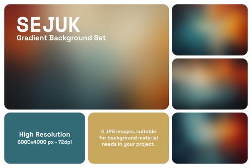 Sejuk Gradient Background Set