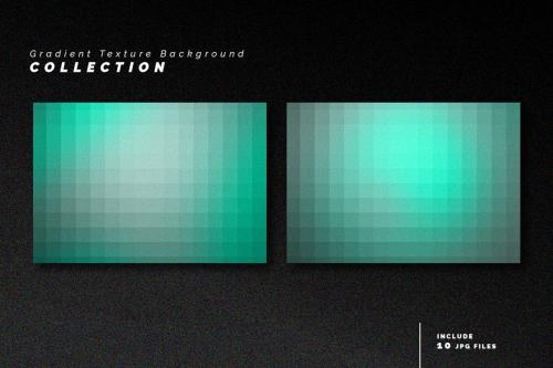 Mint Pixelated Gradient Texture Background