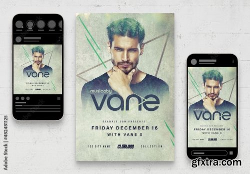 Music Dj And Nightclub Flyer 27 21xPSD