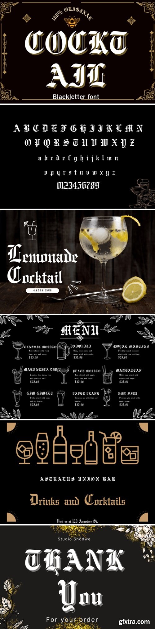 Cocktail Font