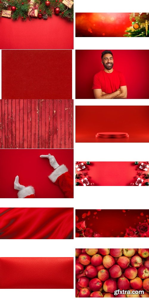 Amazing Photos, Red Background 100xJPEG