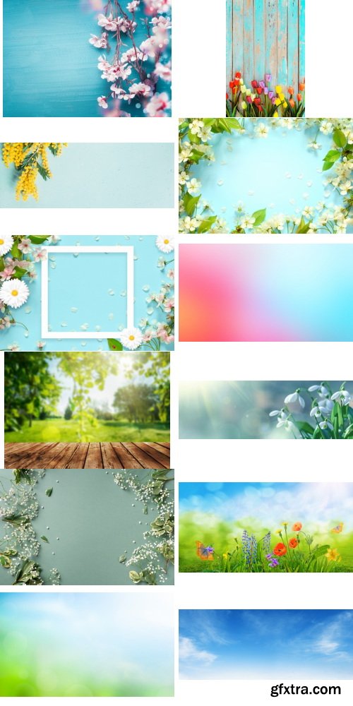 Amazing Photos, Spring Background 100xJPEG