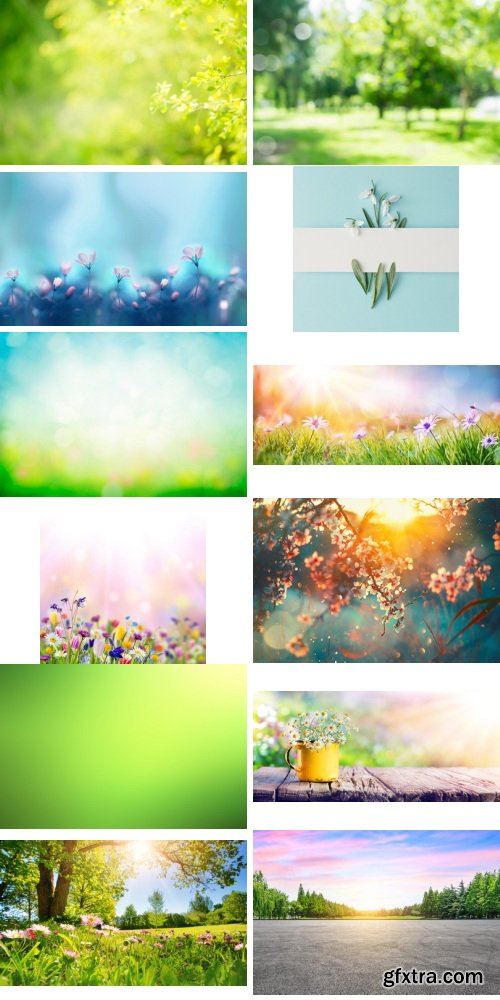 Amazing Photos, Spring Background 100xJPEG