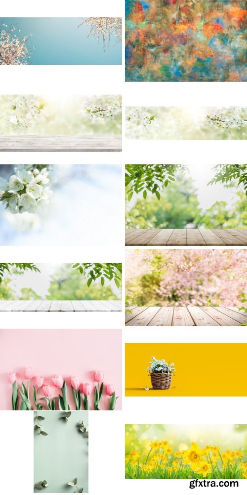 Amazing Photos, Spring Background 100xJPEG