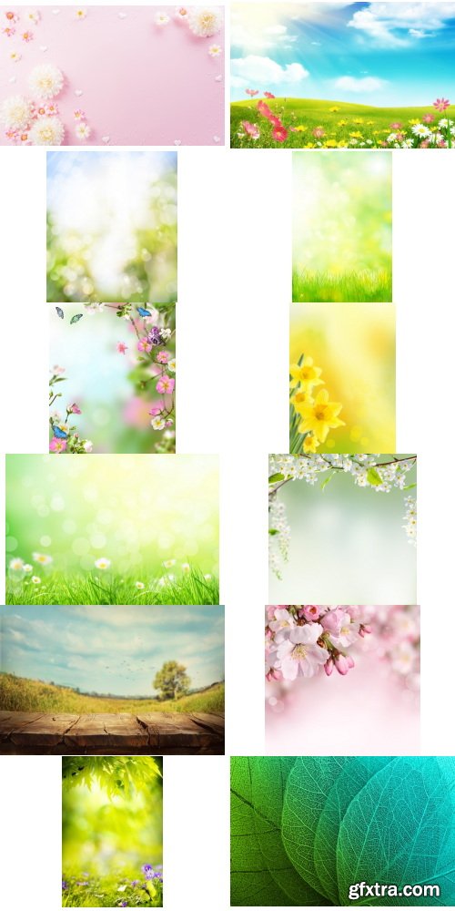 Amazing Photos, Spring Background 100xJPEG