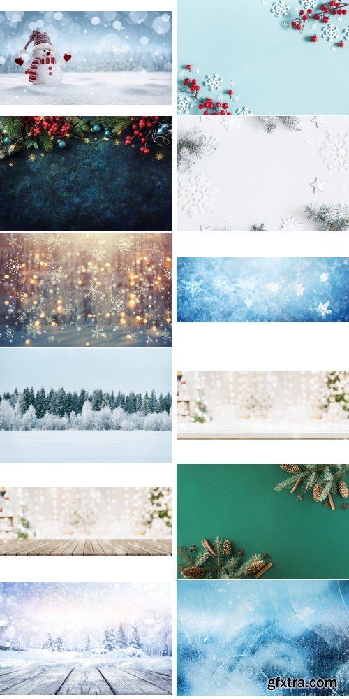 Amazing Photos, Winter Background 100xJPEG