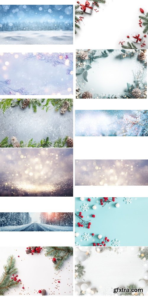 Amazing Photos, Winter Background 100xJPEG