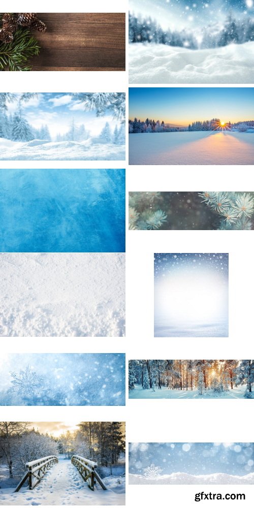 Amazing Photos, Winter Background 100xJPEG