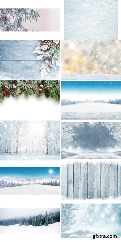 Amazing Photos, Winter Background 100xJPEG