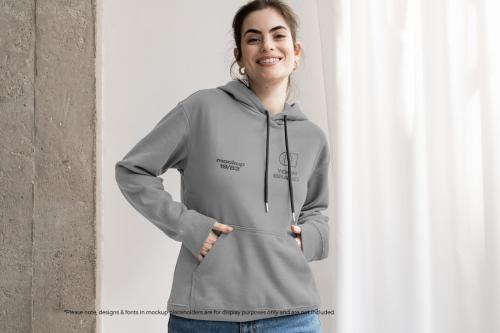 Woman Hoodie Mockup Bundle