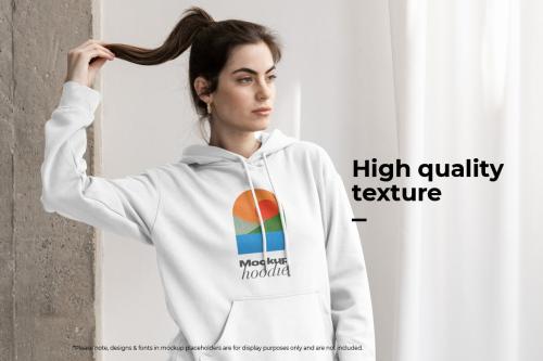 Woman Hoodie Mockup Bundle