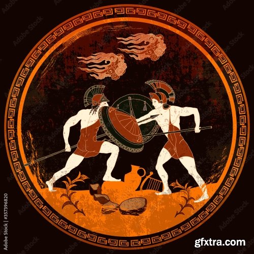 Ancient Greece Battle Scene 6xAI