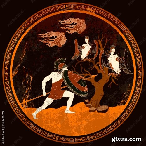 Ancient Greece Battle Scene 6xAI