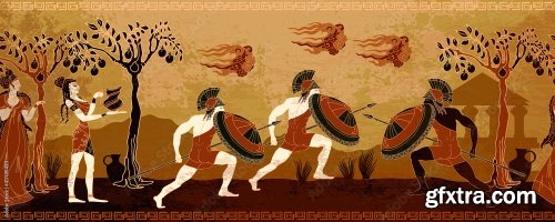 Ancient Greece Battle Scene 6xAI