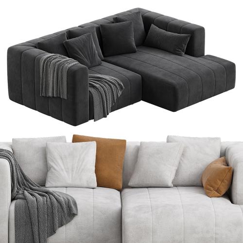 Langham Channeled 2 Piece Sectional Sofa