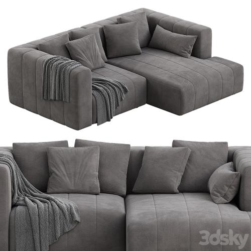 Langham Channeled 2 Piece Sectional Sofa