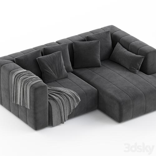 Langham Channeled 2 Piece Sectional Sofa