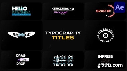 Videohive Typography Titles for After Effects 52494358