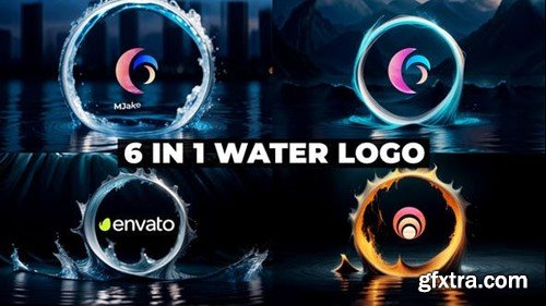 Videohive 3D Water Abstract Logo Reveal 52521478