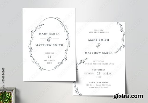 Wedding Invitation Card Design 14xAI