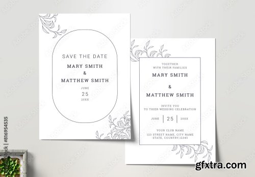 Wedding Invitation Card Design 14xAI