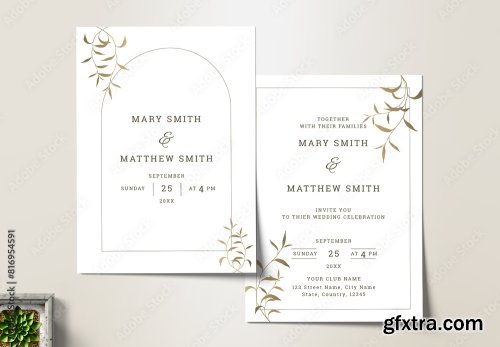 Wedding Invitation Card Design 14xAI