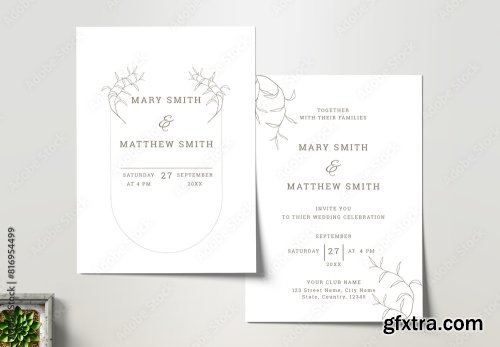 Wedding Invitation Card Design 14xAI