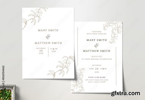 Wedding Invitation Card Design 14xAI