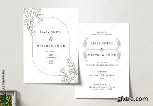 Wedding Invitation Card Design 14xAI