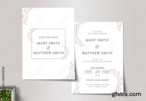 Wedding Invitation Card Design 14xAI