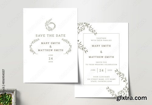 Wedding Invitation Card Design 14xAI