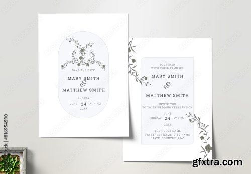 Wedding Invitation Card Design 14xAI