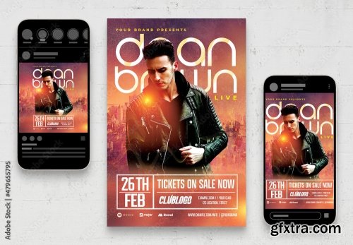 Music Dj And Nightclub Flyer 6 10xPSD