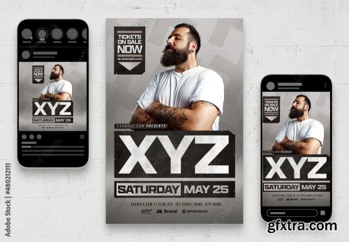 Music Dj And Nightclub Flyer 6 10xPSD