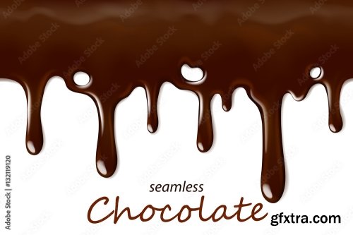 Seamless Dripping Chocolate 6xAI