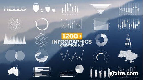 Videohive 1200+ Infographics Pack 39627367