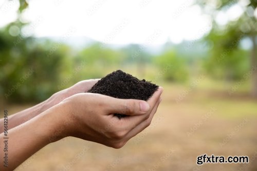 Soil Quality Agriculture, Gardening Concept 4xCRDOWNLOAD