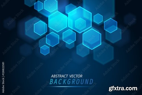 Abstract Of Tech Innovation Hexagon Design 6xAI