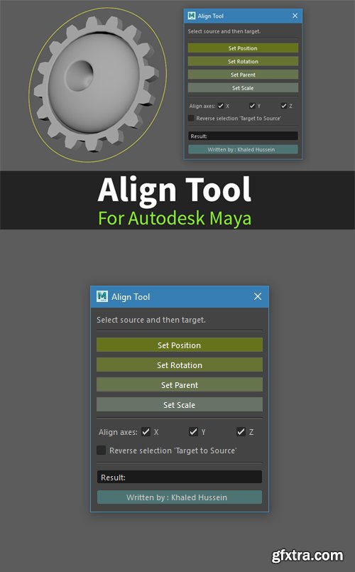 Align Tool 1.13 - Script for Maya